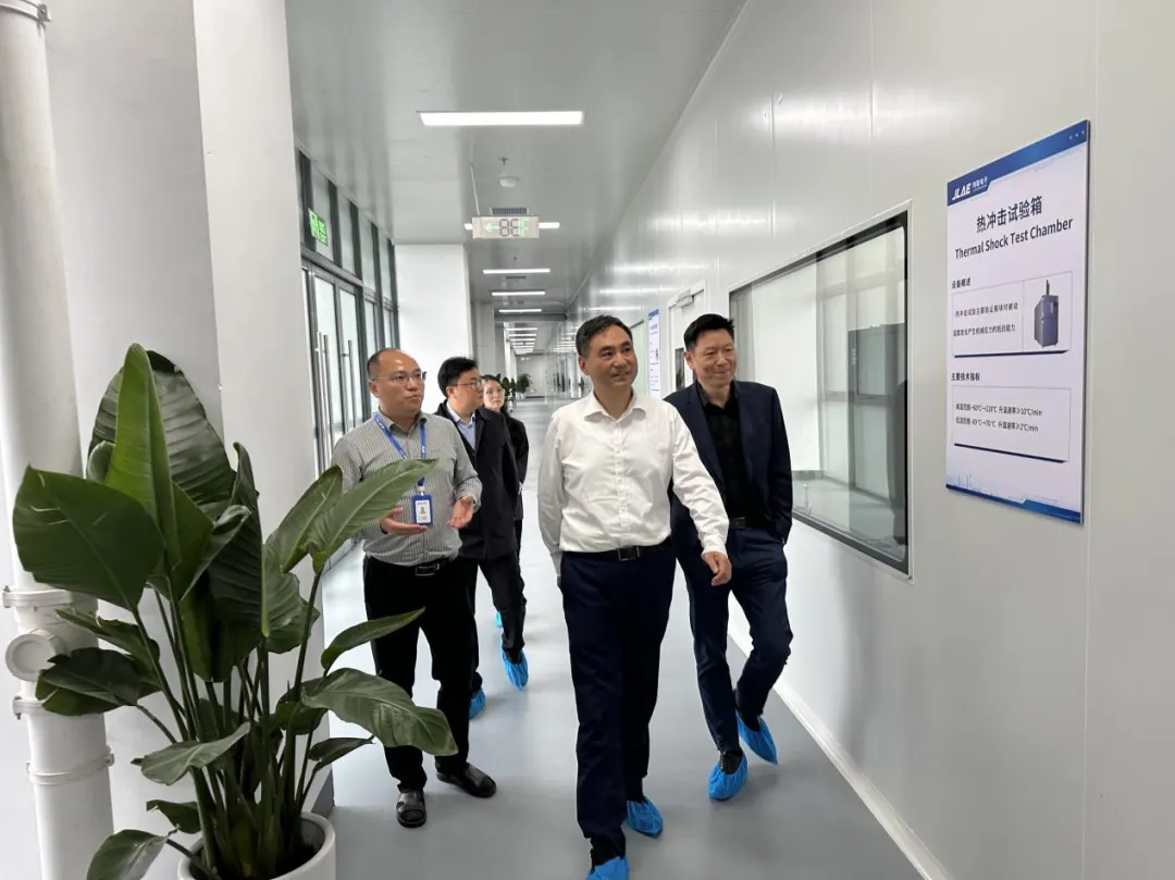岳阳产投集团董事长江鑫调研利来国际电子